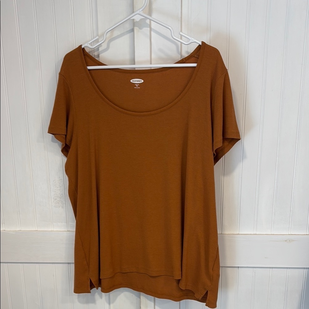 Old Navy Brown Relaxed Short Sleeve T-Shirt size XXL.